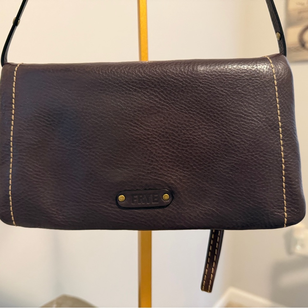 Frye Dark Brown Leather Crossbody Bag - Picture 2 of 14